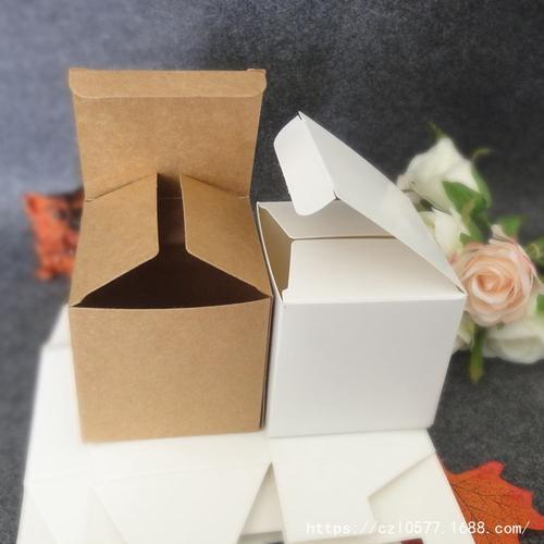 纸制品包装 厂家专业生产现货 牛皮翻盖纸盒7x7x7cm